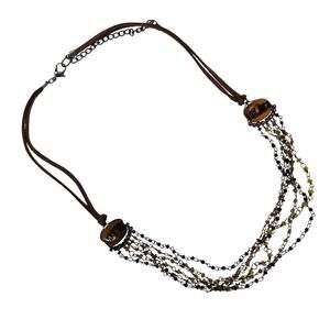 Vintage Gypsy Beaded Chain Layered Necklace